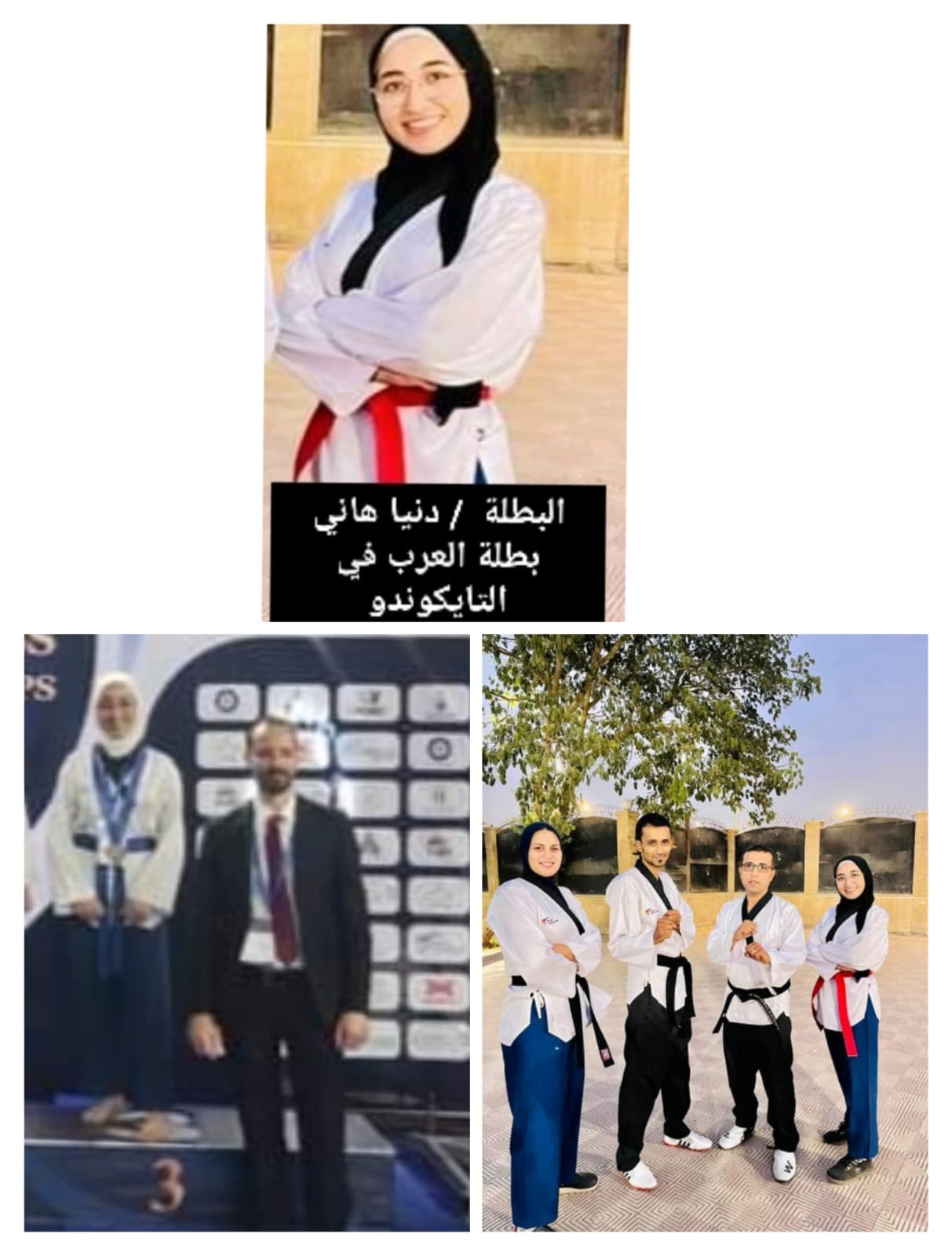 البطلة دنيا هاني.. نجمة جديدة في سماء الرياضة المصرية بطلة العرب في التايكوندو