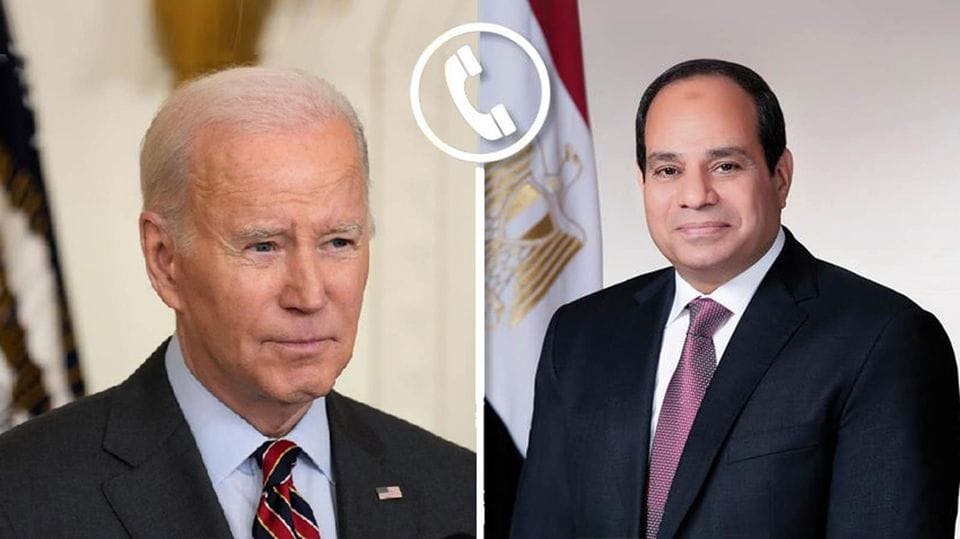 الرئيس السيسي يتفق مع «بايدن» على ادخال المساعدات الإنسانية إلى قطاع غزة