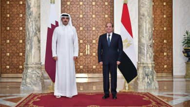 أمير قطر والرئيس السيسي