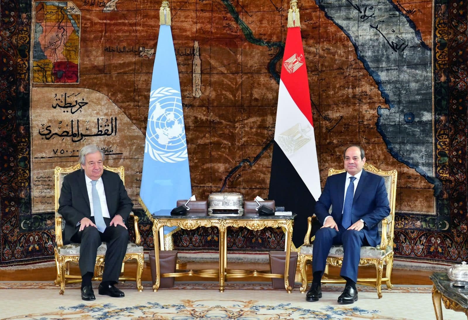 الرئيس السيسي يستقبل أنطونيو جوتيريش.. ويثمن مواقفه من الأزمة الجارية فى غزة