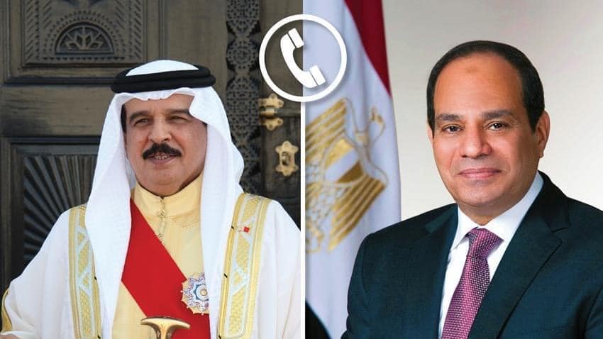 الرئيس السيسي يهنئ العاهل البحريني بمناسبة حلول عيد الفطر