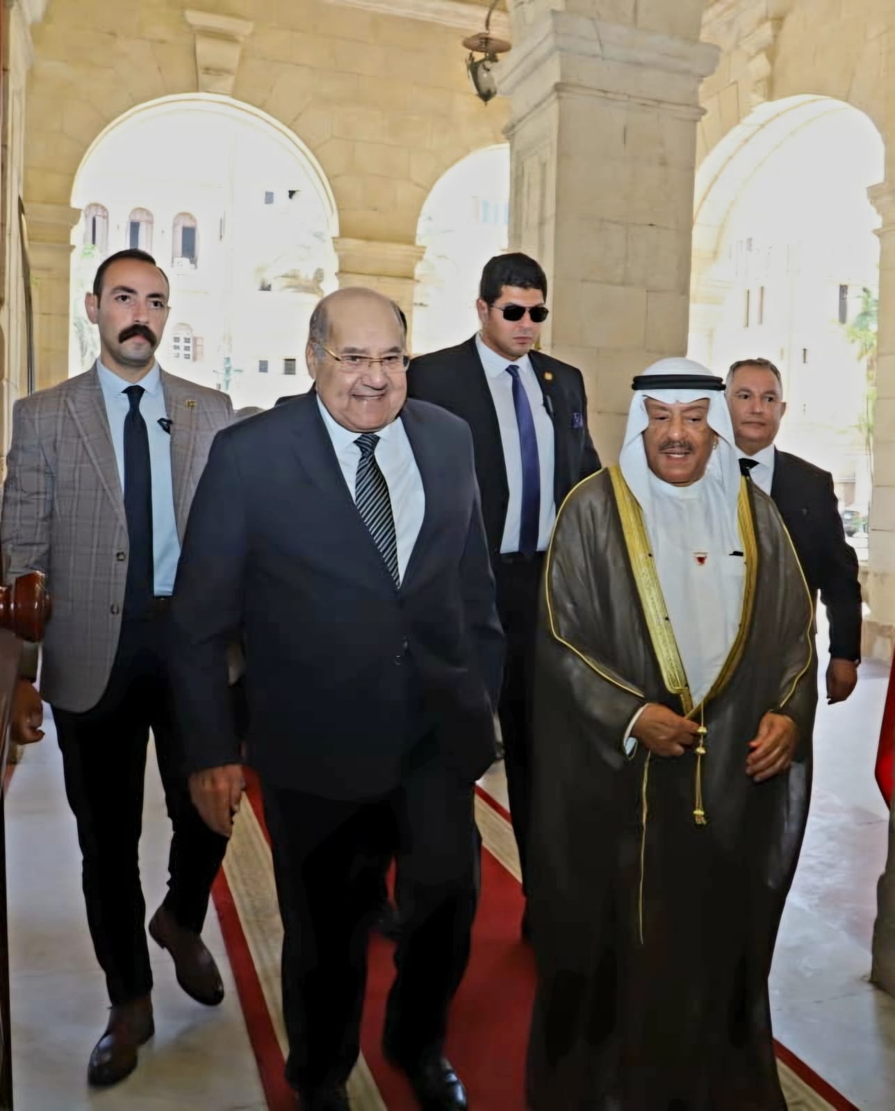 رئيس مجلس الشيوخ المصري يستقبل رئيس مجلس الشورى البحرينى