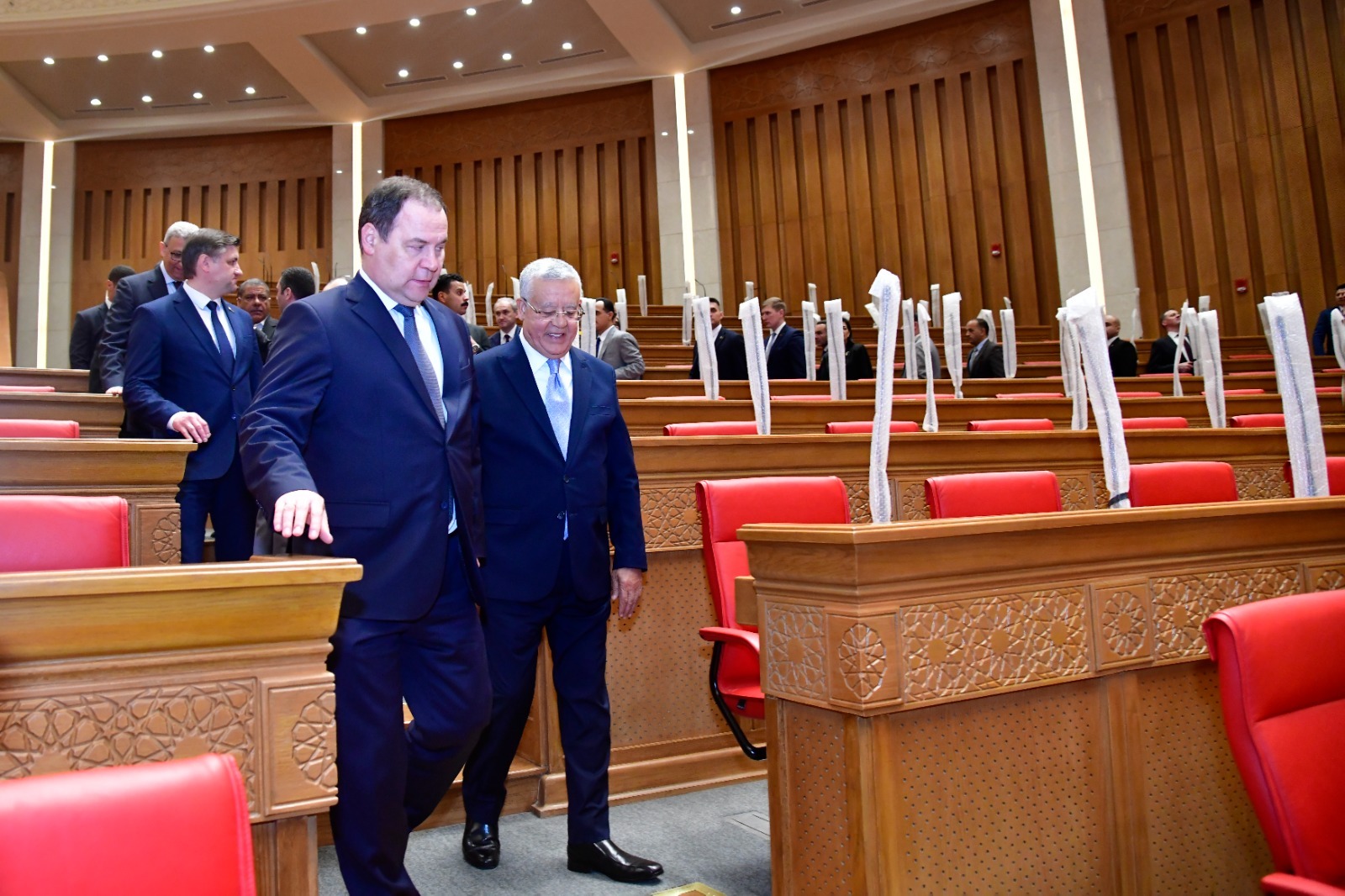 المستشار الدكتور حنفي جبالي يلتقي رئيس وزراء جمهورية بيلاروسيا 