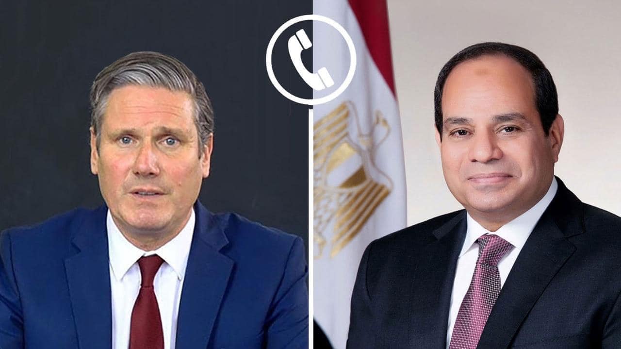 الرئيس عبد الفتاح السيسي ورئيس وزراء المملكة المتحدة