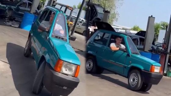 بالفيديو.. ميكانيكي يحول سيارة فيات قديمة لأنحف سيارة قيادة في العالم