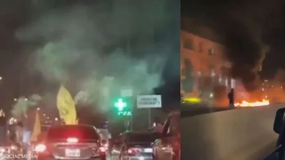 مناصرون يتظاهرون احتجاجا على إقرار الحكومة بنزع سلاح حزب الله..فيديو
