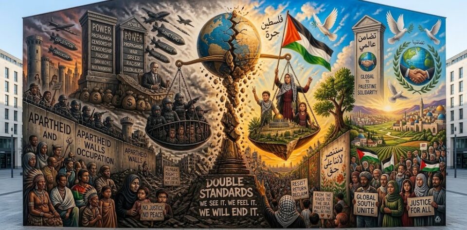 الكيل بمكيالين ..سينتصر الحق في فلسطين باذن الله